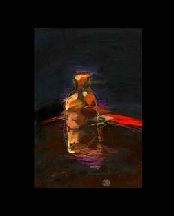 Painting titled "bottle1" by Edeguz, Original Artwork