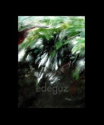 Painting titled "trees3" by Edeguz, Original Artwork