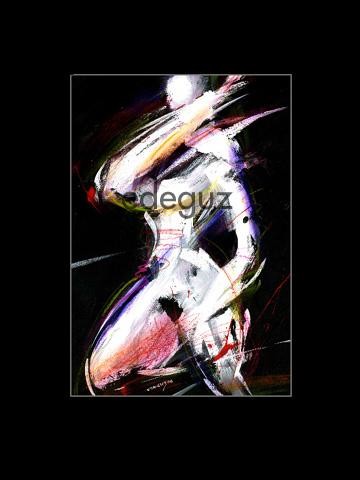 Картина под названием "woman4" - Edeguz, Подлинное произведение искусства