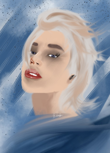 Digital Arts titled "StyleShe" by Éder Cambuí, Original Artwork, Digital Painting