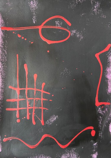 Картина под названием "ST3" - Edgar Grau, Подлинное произведение искусства, Акрил
