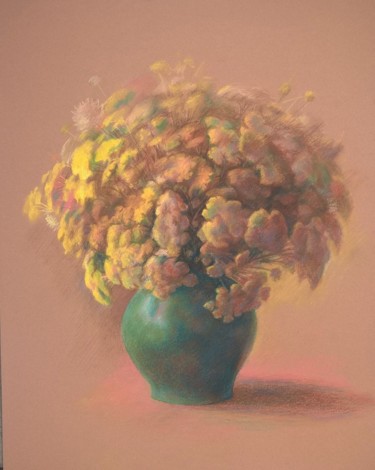 Peinture intitulée "Autumn bouquet of m…" par Edgar Nazaryan, Œuvre d'art originale, Pastel