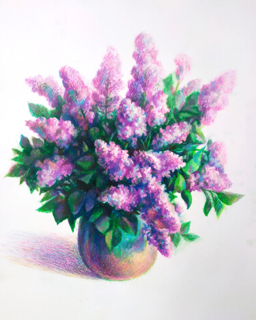 绘画 标题为“spring interesting…” 由Edgar Nazaryan, 原创艺术品, 粉彩