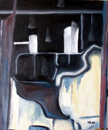 Pintura intitulada "Ruinas" por Edgard Loepert, Obras de arte originais, Óleo