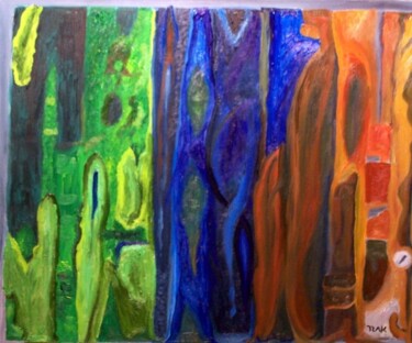 Pintura intitulada "As cores dos elemen…" por Edgard Loepert, Obras de arte originais