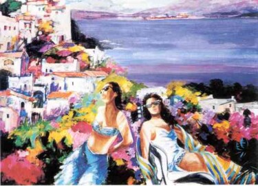 Painting titled "Capri" by Edgardo Gera, Original Artwork