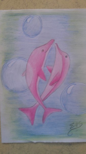 Painting titled "Dolphin.jpg" by Edimarcio Almeida, Original Artwork