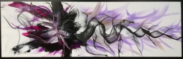 Peinture intitulée "Japan flower" par Trä  Abstract Painting, Œuvre d'art originale, Acrylique