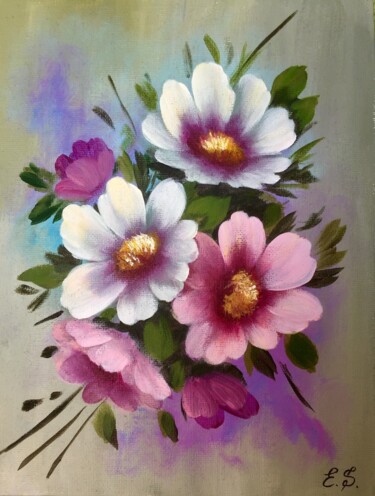 Painting titled "Wild Flowers" by Edita Sarukhanyan, Original Artwork, Acrylic