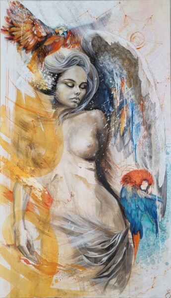 Картина под названием ""Renaissance"" - Edith Alexandra Alexoiu-Demeter, Подлинное произведение искусства, Акрил Установлен…