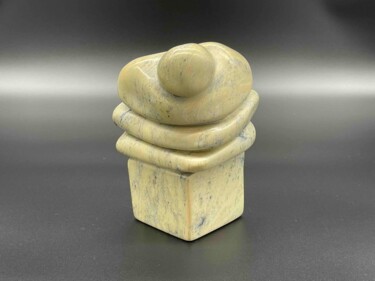 Γλυπτική με τίτλο "Équilibre" από Edith Bk, Αυθεντικά έργα τέχνης, Πέτρα
