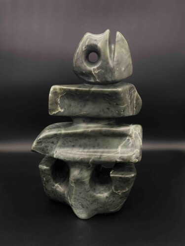 Sculpture titled "BUSHIDO" by Edith Bk, Original Artwork, Stone
