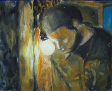 Peinture intitulée "Je croque ?" par Edith Bos Boyer (EDITH DONC), Œuvre d'art originale, Huile