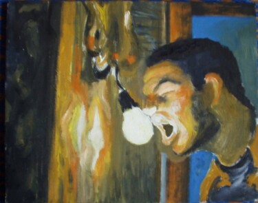 Peinture intitulée "Ou je croque pas..." par Edith Bos Boyer (EDITH DONC), Œuvre d'art originale, Huile