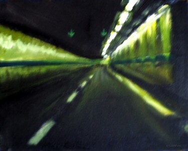 Peinture intitulée "Tunnel de mars..." par Edith Bos Boyer (EDITH DONC), Œuvre d'art originale, Acrylique