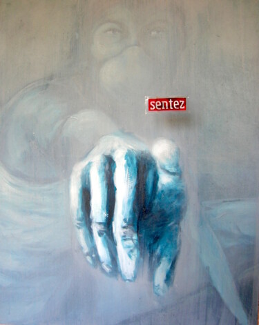 Painting titled "Respirez !" by Edith Bos Boyer (EDITH DONC), Original Artwork, Acrylic Mounted on Wood Stretcher frame