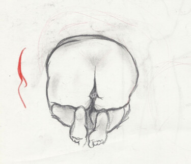 Рисунок под названием "Pose" - Edith Bos Boyer (EDITH DONC), Подлинное произведение искусства, Карандаш