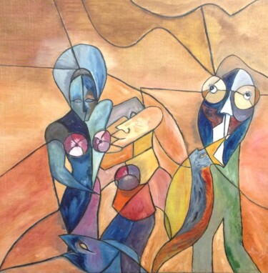 绘画 标题为“Tangomanie” 由Edith Chitrit, 原创艺术品, 油