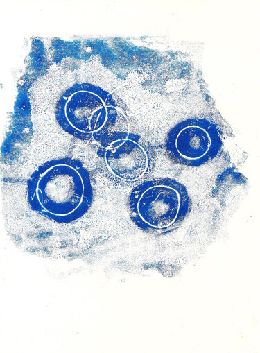 Obrazy i ryciny zatytułowany „Cellules” autorstwa Edith Donc, Oryginalna praca, Linoryty
