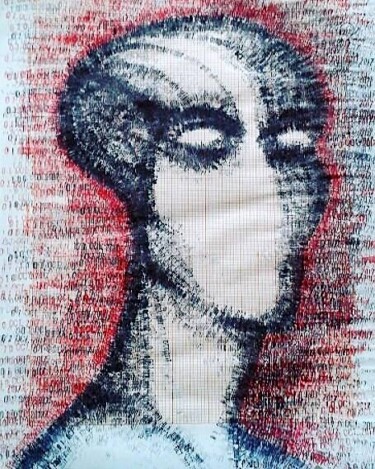 Рисунок под названием "Je ne suis pas un h…" - Edith Donc, Подлинное произведение искусства, Другой