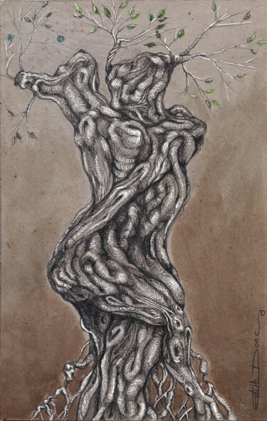 Rysunek zatytułowany „Trognus Coïtus” autorstwa Edith Donc, Oryginalna praca, Marker