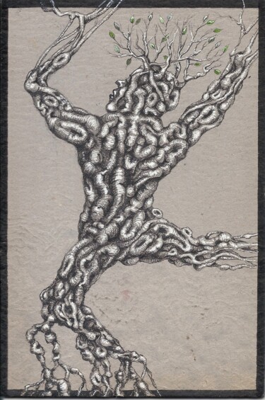 Σχέδιο με τίτλο "Blob" από Edith Donc, Αυθεντικά έργα τέχνης, Στυλό