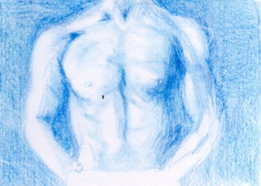Drawing titled "Torse 2" by Edith Donc, Original Artwork, Pencil