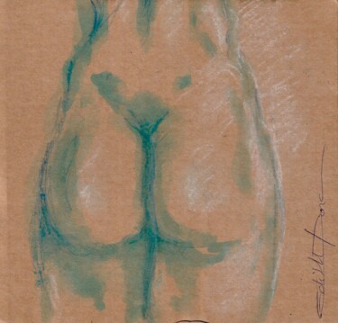 "Fessier carton" başlıklı Resim Edith Donc tarafından, Orijinal sanat, Mürekkep