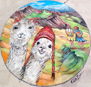 "Pérou" başlıklı Tablo Edith Donc tarafından, Orijinal sanat, Guaş boya