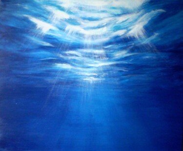 Картина под названием "Immersion" - Edith Donc, Подлинное произведение искусства, Акрил