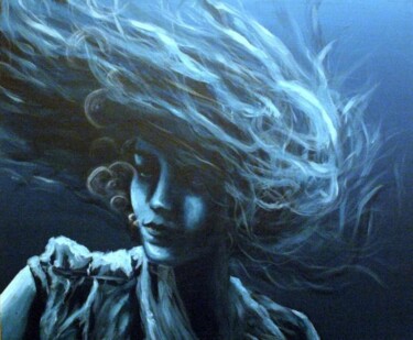 Картина под названием "Isolement" - Edith Donc, Подлинное произведение искусства, Акрил
