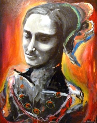 Peinture intitulée "Surprise" par Edith Donc, Œuvre d'art originale, Huile
