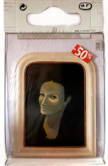 Pittura intitolato "Mona -50%" da Edith Donc, Opera d'arte originale, Acrilico