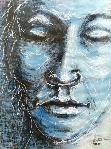 Рисунок под названием "19/03/12" - Edith Donc, Подлинное произведение искусства, Чернила