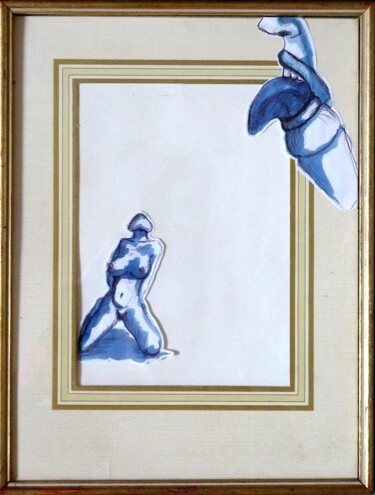 Dibujo titulada "Désir pictural" por Edith Donc, Obra de arte original, Tinta
