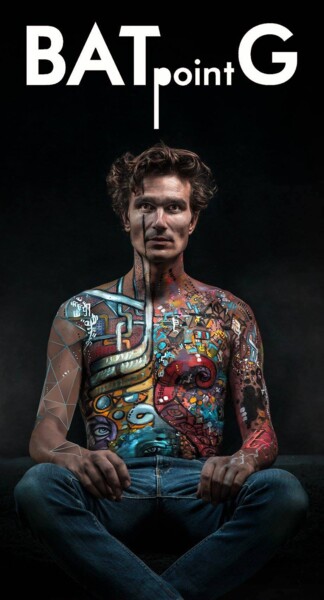 Arte digitale intitolato "Body-painting pour…" da Edith Donc, Opera d'arte originale