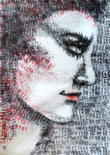 Рисунок под названием "06/12/16 Rouge & no…" - Edith Donc, Подлинное произведение искусства, Другой