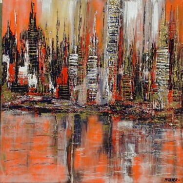 Malerei mit dem Titel "City 2" von Edith Maurer, Original-Kunstwerk