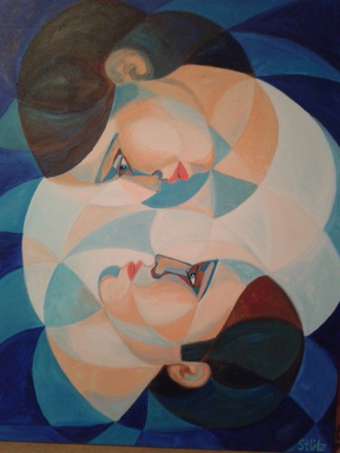 Malerei mit dem Titel "EINKLANG" von Edith Stütz, Original-Kunstwerk, Acryl
