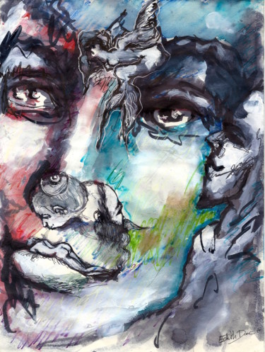 Je suis habité 21x29 cm ©2017 par EDITH DONC