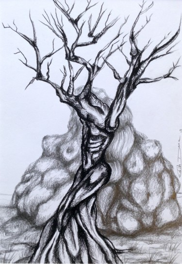 Trognus Eroticus 2 Dessin intitulée "Trognus Eroticus 2" par Edith Donc, Œuvre d'art originale, Autre