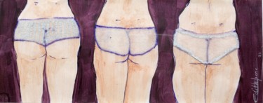 Les copines Disegno intitolato "Les copines" da Edith Donc, Opera d'arte originale, pigmenti