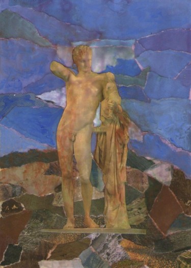 Pintura titulada "Símbolos de Grecia 6" por Edith Fiamingo, Obra de arte original