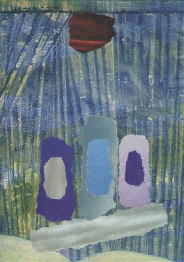 Pintura titulada "Pedazos 18" por Edith Fiamingo, Obra de arte original, Oleo
