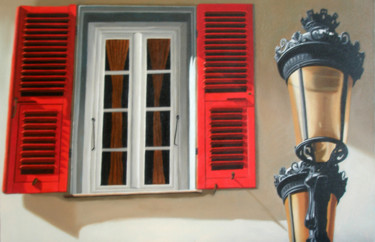 Pintura titulada "serie-janelas   ver…" por Edna Schonblum, Obra de arte original, Oleo
