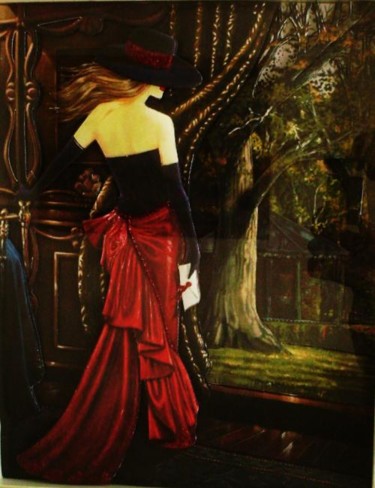 Pintura intitulada "O convite" por Edna Bomfim, Obras de arte originais