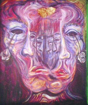 Pintura titulada "El ciego" por Edna Cantoral Acosta, Obra de arte original