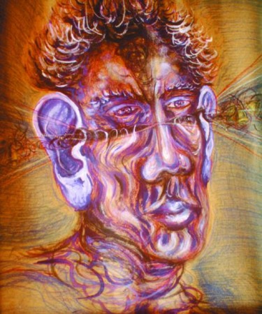 Pintura titulada "El sordo" por Edna Cantoral Acosta, Obra de arte original