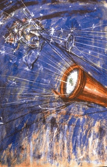 Pintura titulada "del cielo que me ve" por Edna Cantoral Acosta, Obra de arte original
