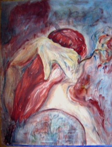 Pintura titulada "Oigo" por Edna Cantoral Acosta, Obra de arte original